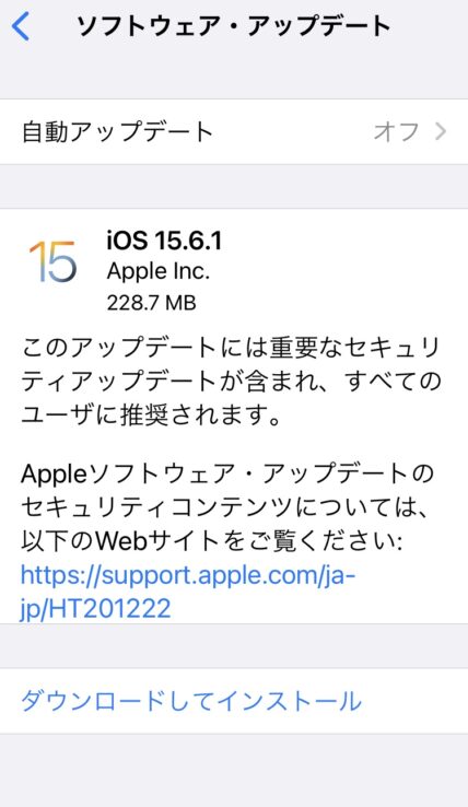 iOS15.6.1